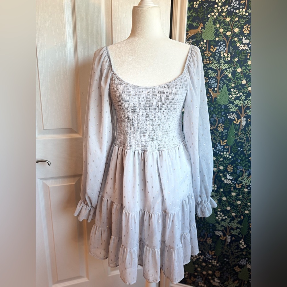 Altar'd State Light Blue Midi Dress​